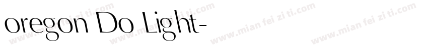 oregon Do Light字体转换